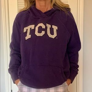 TCU Campus Sweatshirt Hoodie Purple